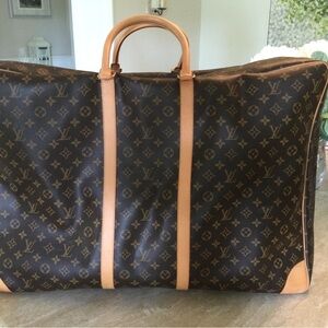Louis Vuitton Monogram Canvas Brown and Tan Travel Duffel